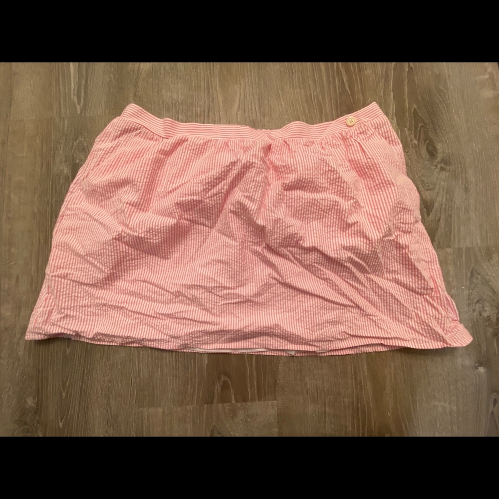 Lilly Pulitzer seersucker wrap skirt